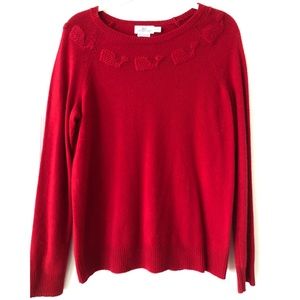Vineyard Vines red cashmere sweater